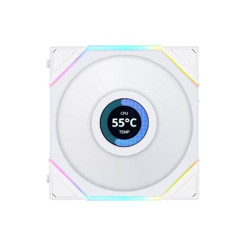 Lian Li UNI Fan TL LCD RGB White 120mm Cabinet Fan (Triple Pack)